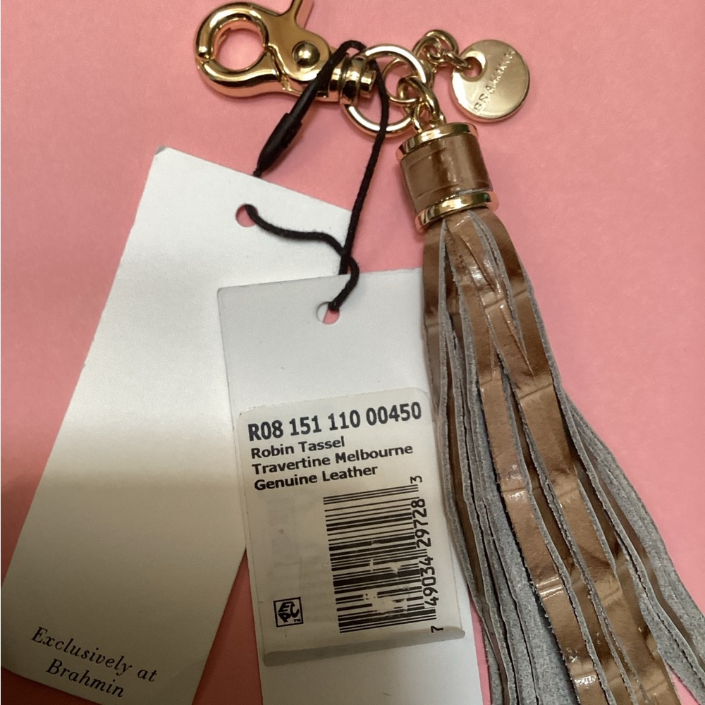 Brahmin robin tassel travertine